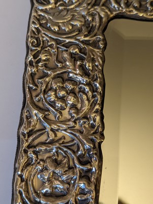 Lot 20 - A silver mounted table mirror