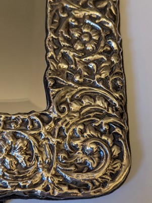 Lot 20 - A silver mounted table mirror