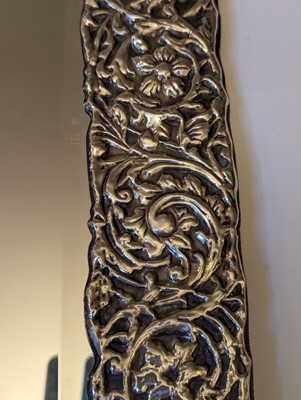 Lot 20 - A silver mounted table mirror