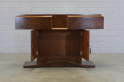 Lot 144 - A French Art Deco walnut console table