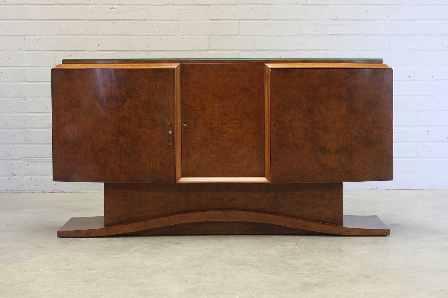 Lot 145 - An Art Deco burr walnut sideboard