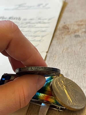 Lot 143 - A WWI medal group
