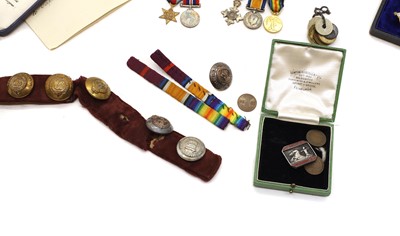 Lot 143 - A WWI medal group