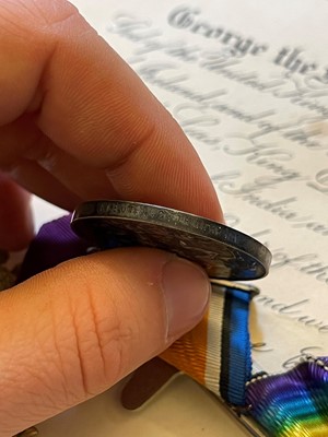 Lot 143 - A WWI medal group