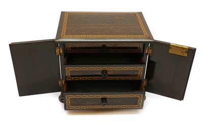 Lot 130 - A Tunbridge Ware table cabinet