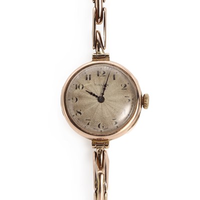 Lot 288 - A ladies' 9ct gold Rolex mechanical bracelet watch, c.1923