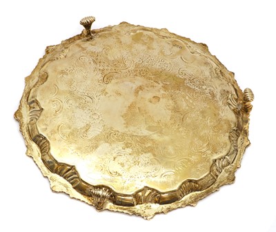 Lot 32 - A silver salver