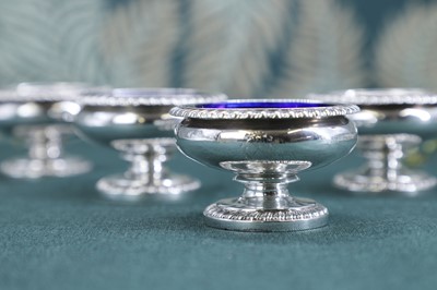 Lot 246 - A set of four George III silver salts