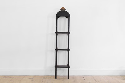 Lot 26 - A set of Regency-style chinoiserie hanging shelves