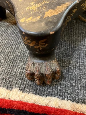 Lot 63 - An export lacquered floor lamp