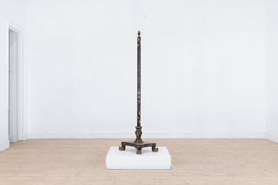 Lot 63 - An export lacquered floor lamp