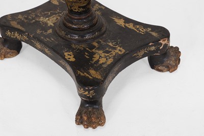 Lot 63 - An export lacquered floor lamp