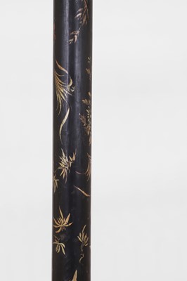 Lot 63 - An export lacquered floor lamp