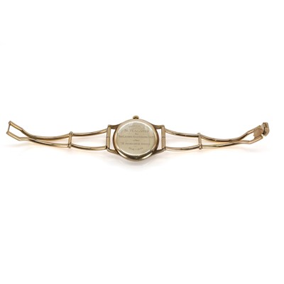 Lot 291 - A 9ct gold Ulysse-Nardin for J.W. Benson mechanical bracelet watch