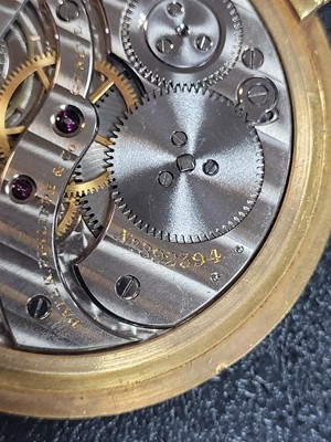 Lot 315 - An 18ct gold Patek Philippe open faced pocket watch