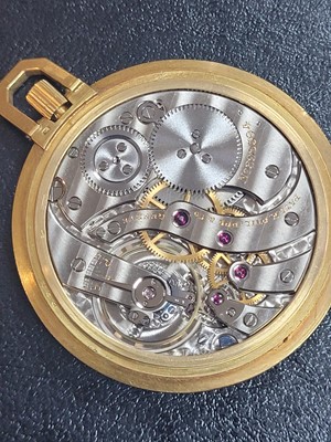 Lot 315 - An 18ct gold Patek Philippe open faced pocket watch