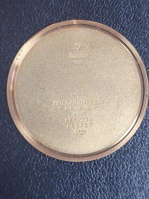 Lot 315 - An 18ct gold Patek Philippe open faced pocket watch