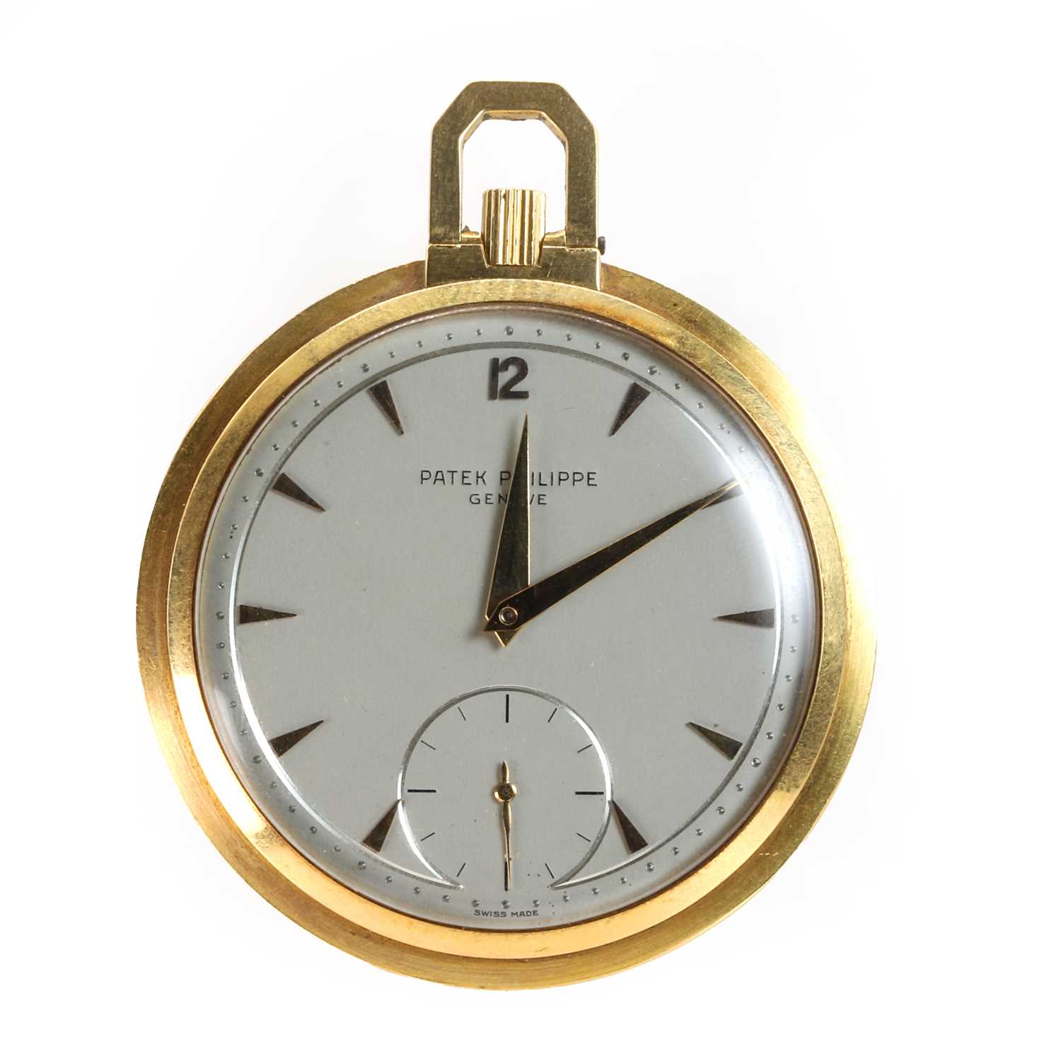 Lot 315 - An 18ct gold Patek Philippe open faced pocket watch