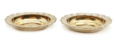 Lot 20 - A pair of cased silver dishes