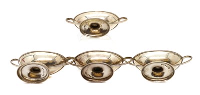 Lot 13 - A matched set of four George III silver salts