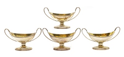 Lot 13 - A matched set of four George III silver salts