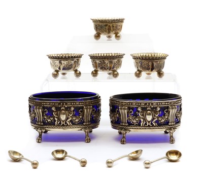 Lot 33 - A matched set of four Victorian silver salts