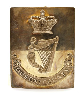 Lot 69 - An Irish County Militia Officer's shoulder belt plate
