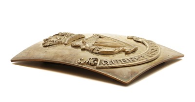 Lot 69 - An Irish County Militia Officer's shoulder belt plate