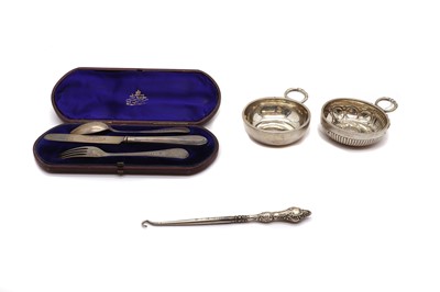 Lot 57 - A group of silver and plated items