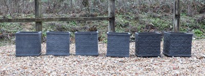 Lot 407 - A matched set of six contemporary planters