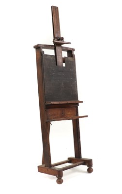 Lot 254 - An oak easel