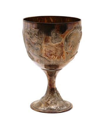 Lot 66 - A silver goblet