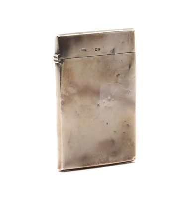 Lot 75 - A Victorian silver card case
