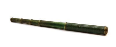 Lot 243 - A four drawer shagreen telescope