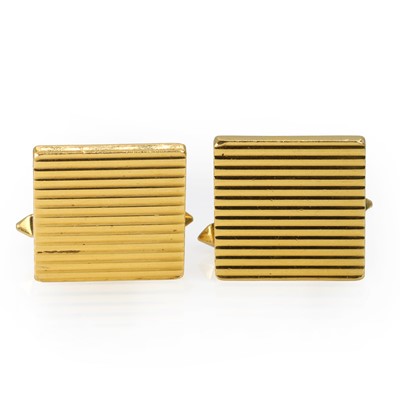 Lot 256 - A pair of 18ct gold cufflinks, by Kurt Weiss for Boucheron