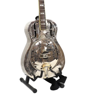 Lot 164 - A Galveston steel resonator acoustic guitar