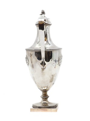 Lot 2 - A George III silver ewer and cover
