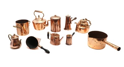 Lot 148 - A collection of copper items