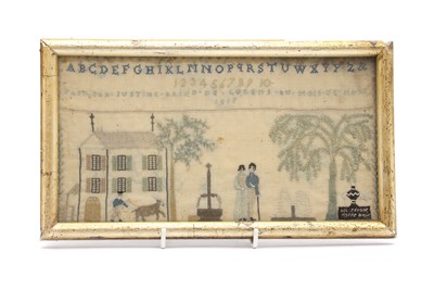 Lot 189 - A needlework sampler