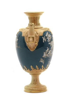 Lot 87 - A Royal Worcester porcelain twin-handled vase