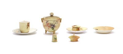 Lot 91 - A collection of miniature Royal Worcester porcelain items