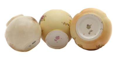 Lot 84 - A group of Royal Worcester blush ivory porcelain