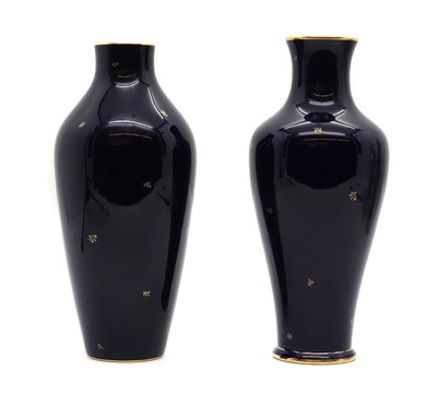 Lot 62 - Two Sèvres porcelain baluster vases