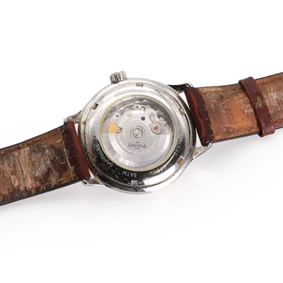 Lot 35 - A gentlemen's stainless steel Davosa automatic strap watch