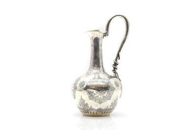 Lot 30 - A Victorian silver claret jug