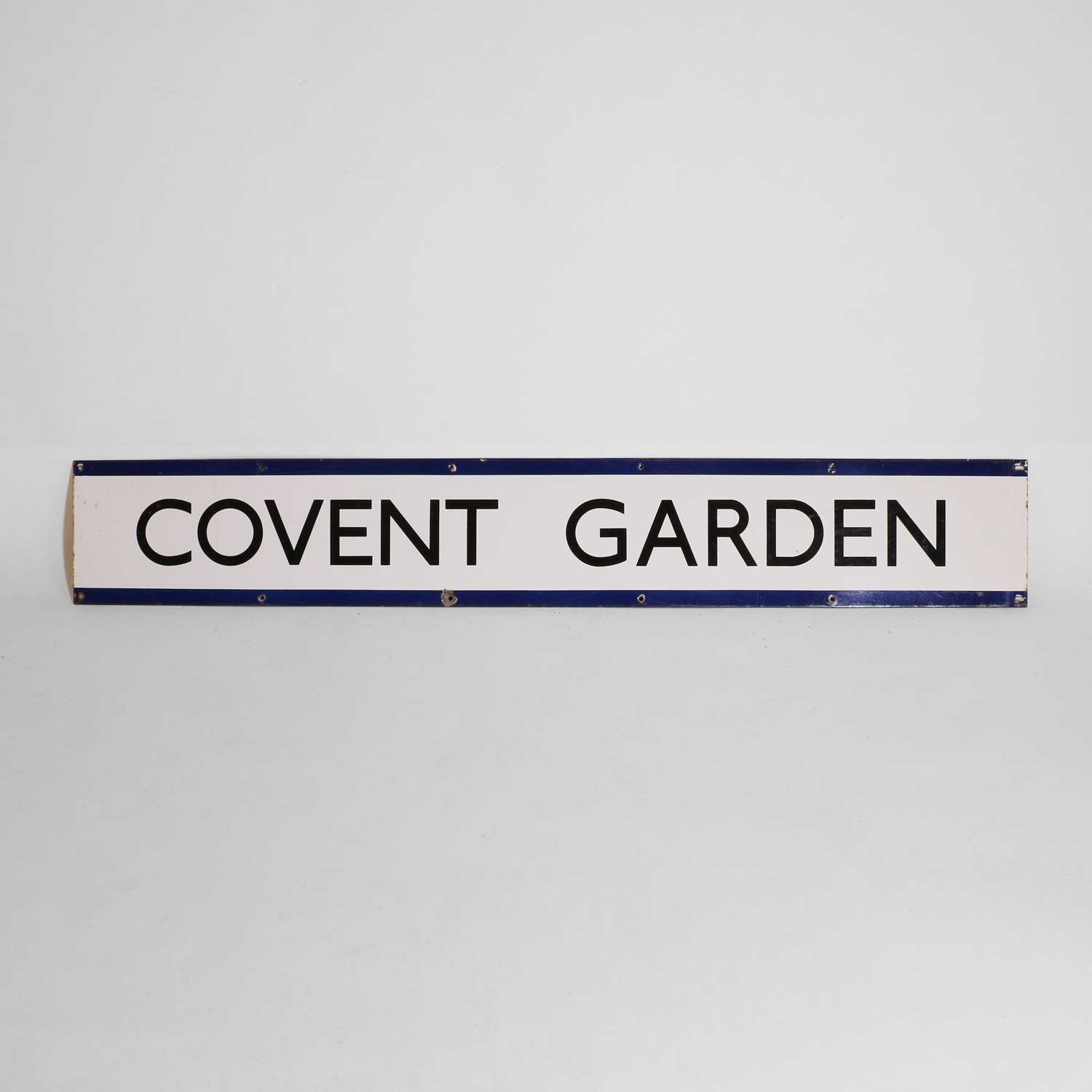 Lot 282 - An enamel London Transport 'Covent Garden' sign