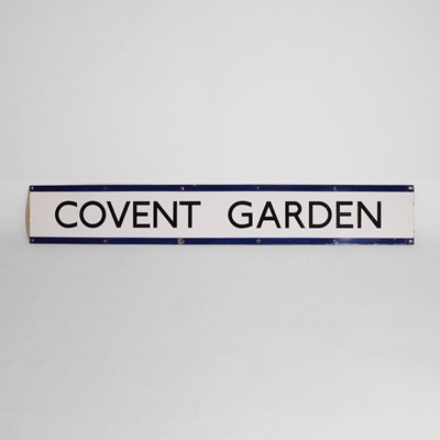 Lot 282 - An enamel London Transport 'Covent Garden' sign