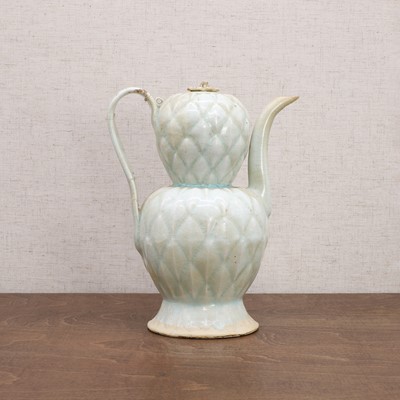 Lot 18 - A Chinese qingbai ware ewer and cover