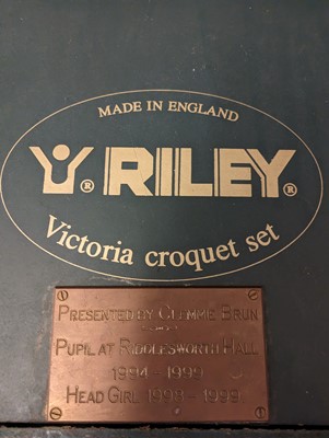 Lot 43 - A Riley 'Victoria' croquet set