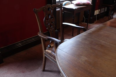 Lot 38 - A set of fifteen George II style dining chairs